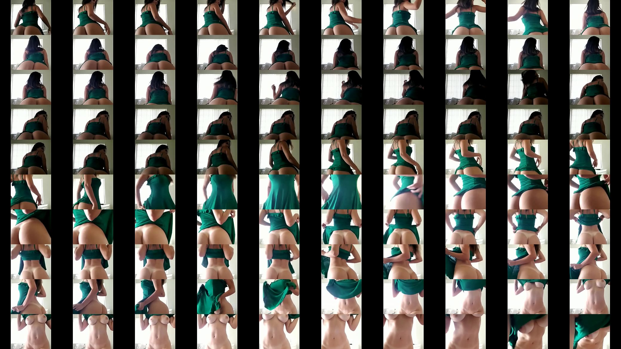 Bella Brookz Amazing butt vestido verde brunette 02 预览图