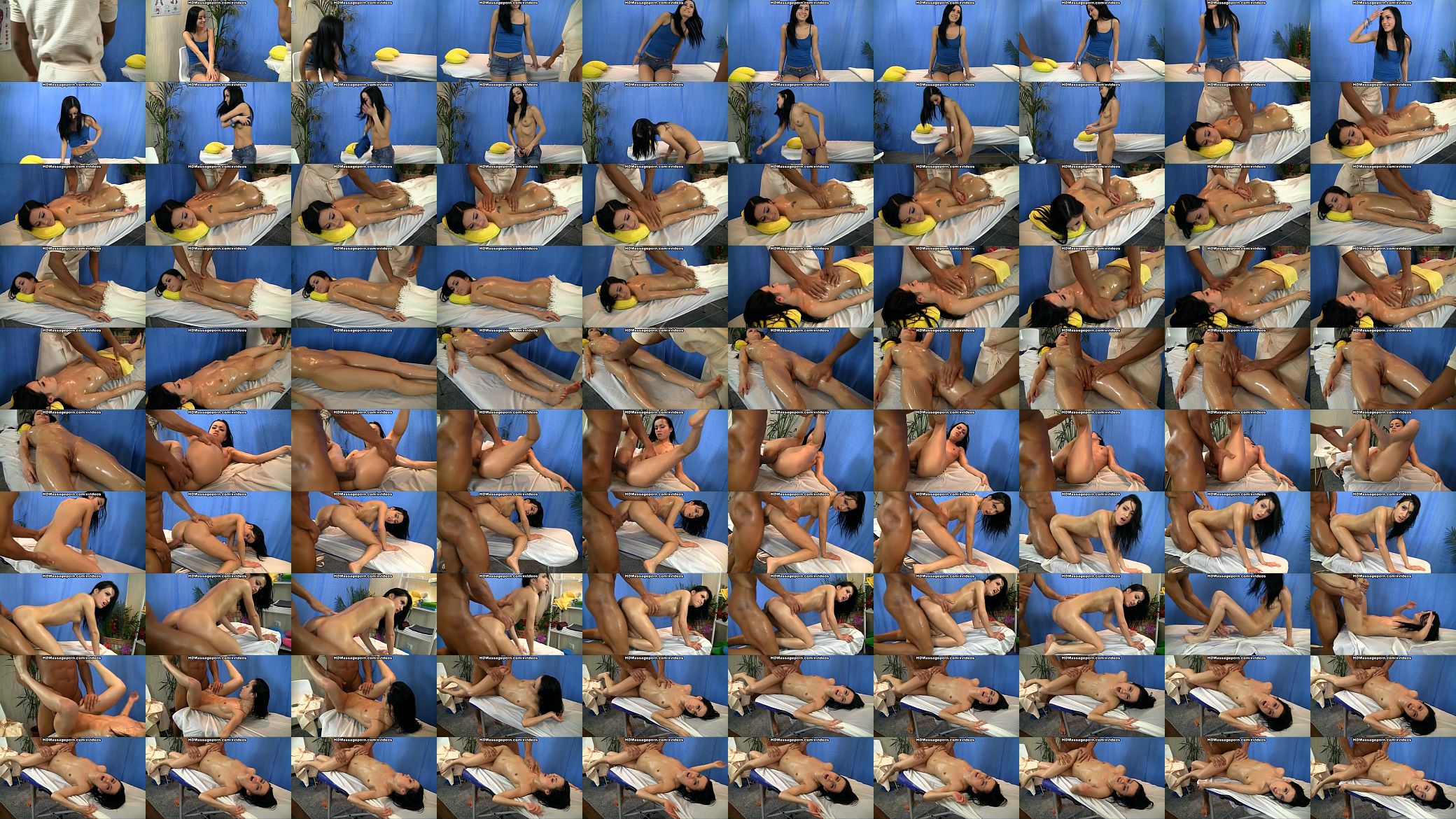 Hard anal fuck at naked massage 预览图