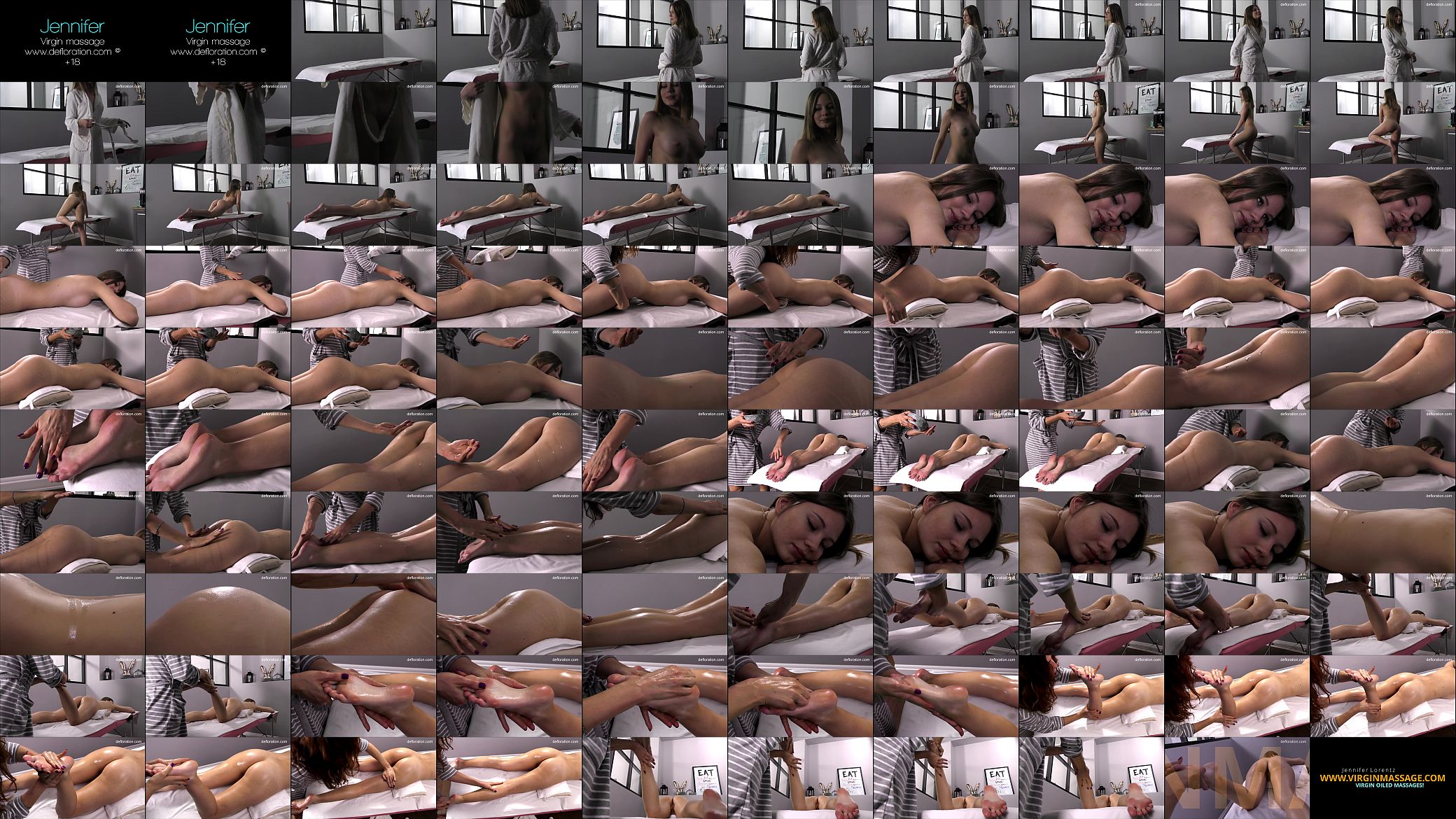 Jennifer Lorentz very hot massage for a virgin babe 预览图