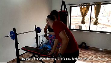 Stepmom Helps Stepson Workout In The Home Gym: Private Seduction Caught On Tape