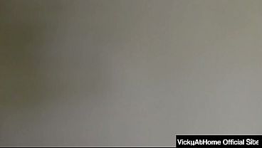 Blonde Cougar Vicky Vette Trying Her New Toy On Rokk's Big Cock!