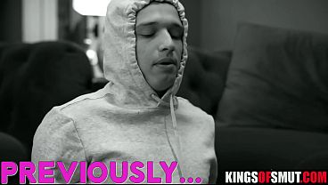 Step Mom Gives Sloppy Blowjob & Fucks Step Son's Friend