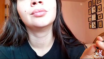 Natural color lipgloss and smoking