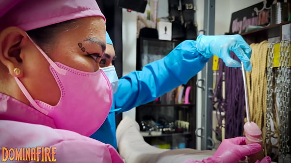 Bound Submissive Gets His Cock Sounded Hard