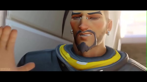 Atlantic Tracer From The Game Overwatch Receives a Facial Cumshot (KreiSake)