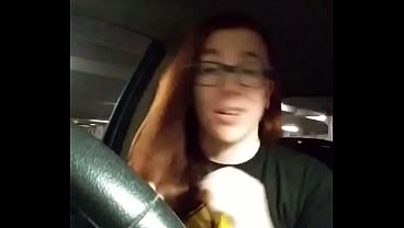 Risky Parking Garage Clit Rubbing Car Masturbation