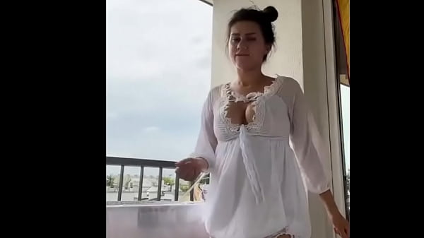 latina in white babydoll