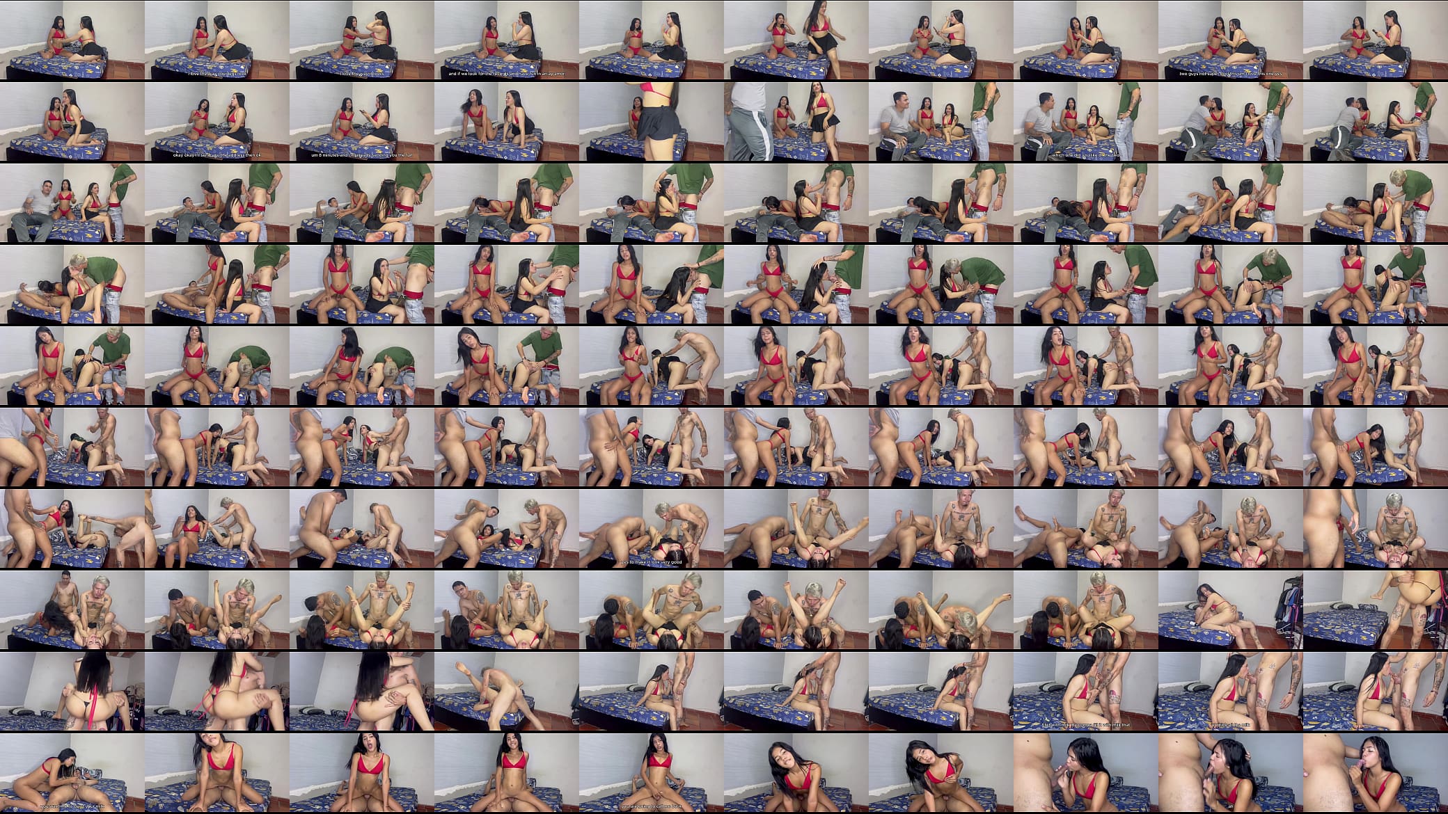 Incredible orgy! Two Latina lesbian sluts dare to play with two huge cocks!. orgy homemade latina mexican 预览图