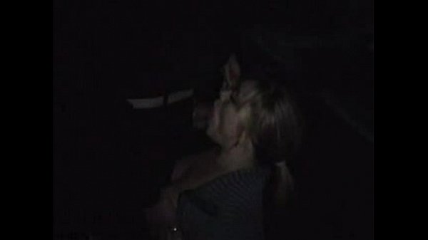 German slut gets cum on parking lot by some romanian guys