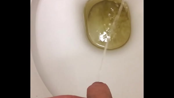 Teen takes a nice long piss