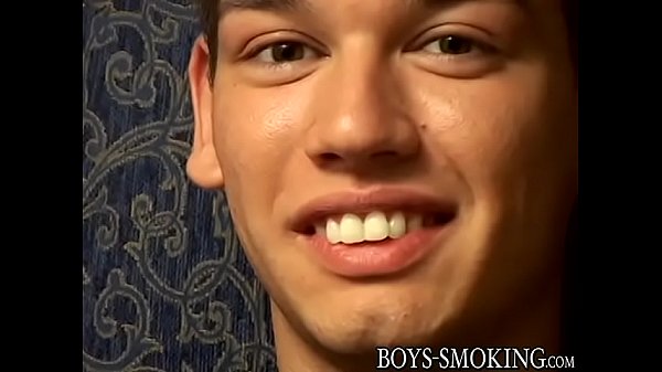 Deviant young smoker solo strokes until unleash...