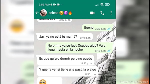 Download Video - PRIMA PUTA viene a chuparme la verga despu&eacute;s de calentarla por chat de WhatsApp &lpar;POV&rpar;