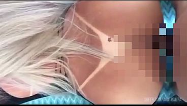 Blonde Tgirl With Tanlines Rides Cock
