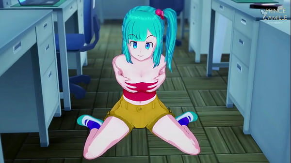 Anime girl gets horny in laboratory