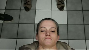 Dirty Dees taking cum to her face