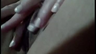 Natural Hairy Pussy Opening and Fingering Close Up