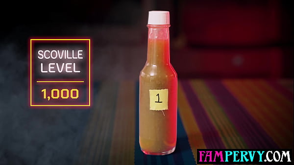 Stepsisters hot sauce challenge ends in a threesome with stepbro