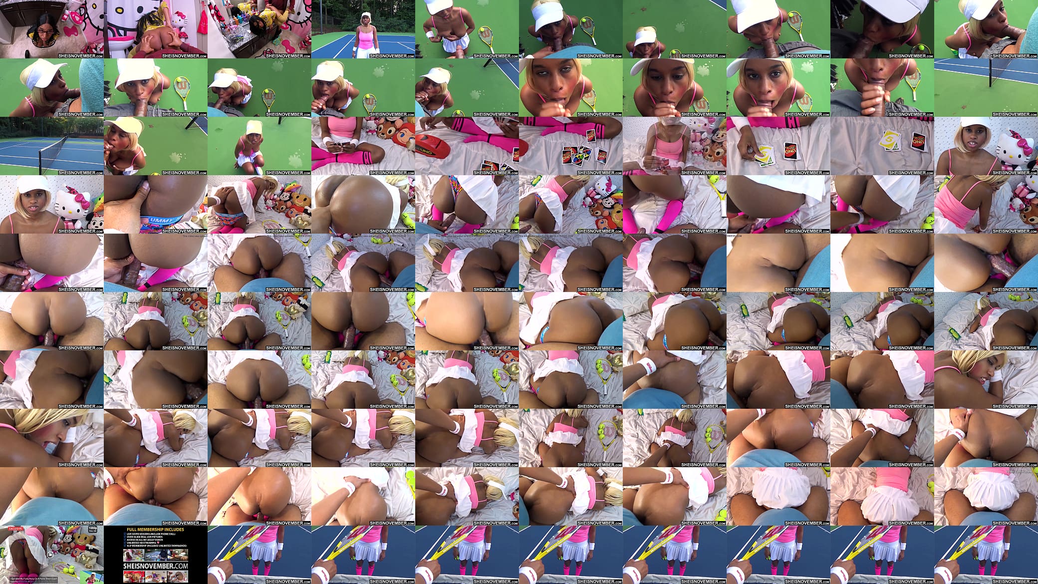 HD A Naive Ebony Tennis Playing Slut Loses Match, Must Fuck His Big Cock POV Hardcore Doggystyle Wet Pussy Fucking, After Blowjob Outdoors Inside Her Young Mouth, Cute Busty Petite Black Whore Sheisnovember Brown Big Ass Upskirt By Msnovember 预览图