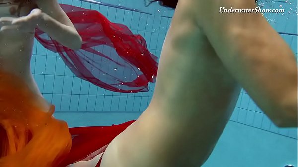 Two redheads swimming SUPER HOT!!!