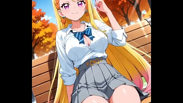 Download Video - Hentai Blonde Girl Masturbate AI Generated