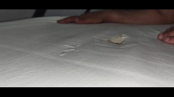 Licking my cum off the mattress
