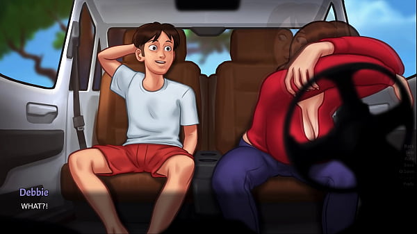 Download Video - Summertime Saga - Busty Stepmom sucks a huge cock and gives the best sloppy blowjob