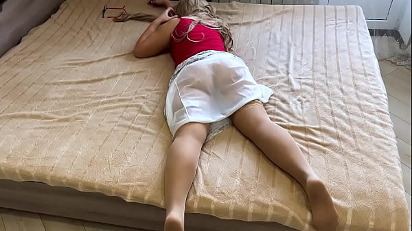 Download Video - Sexy lady lies and waits for anal sex in her ass from her stepson