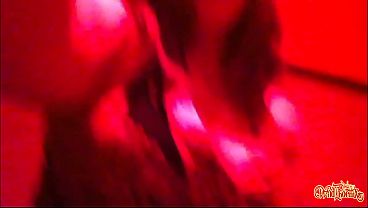 Red-Lit Thrill: Public Bathroom Masturbation at the Club