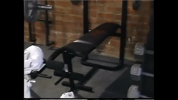 Download Video - Two muscle fitness trainers fuck in all holes cute young blonde in the gym
