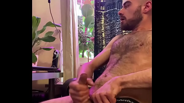 cum on a chair watching porn. cam 1