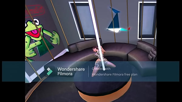Hot girl doing pole dance