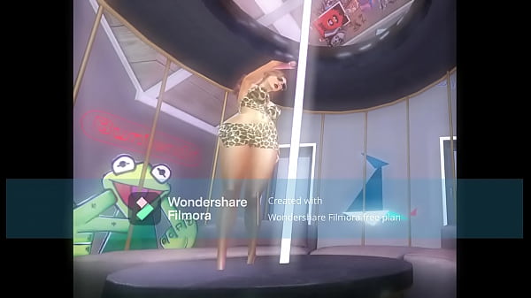 Hot girl doing pole dance