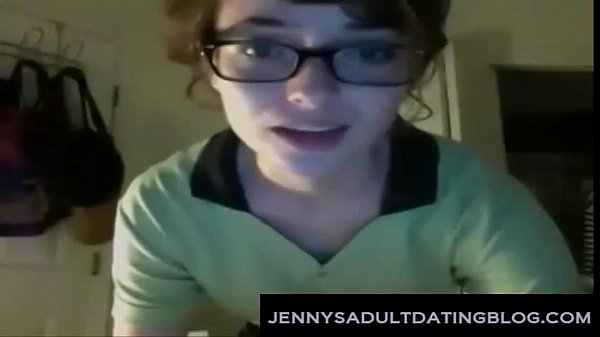 Cute Nerdy Waitress Gets Naked