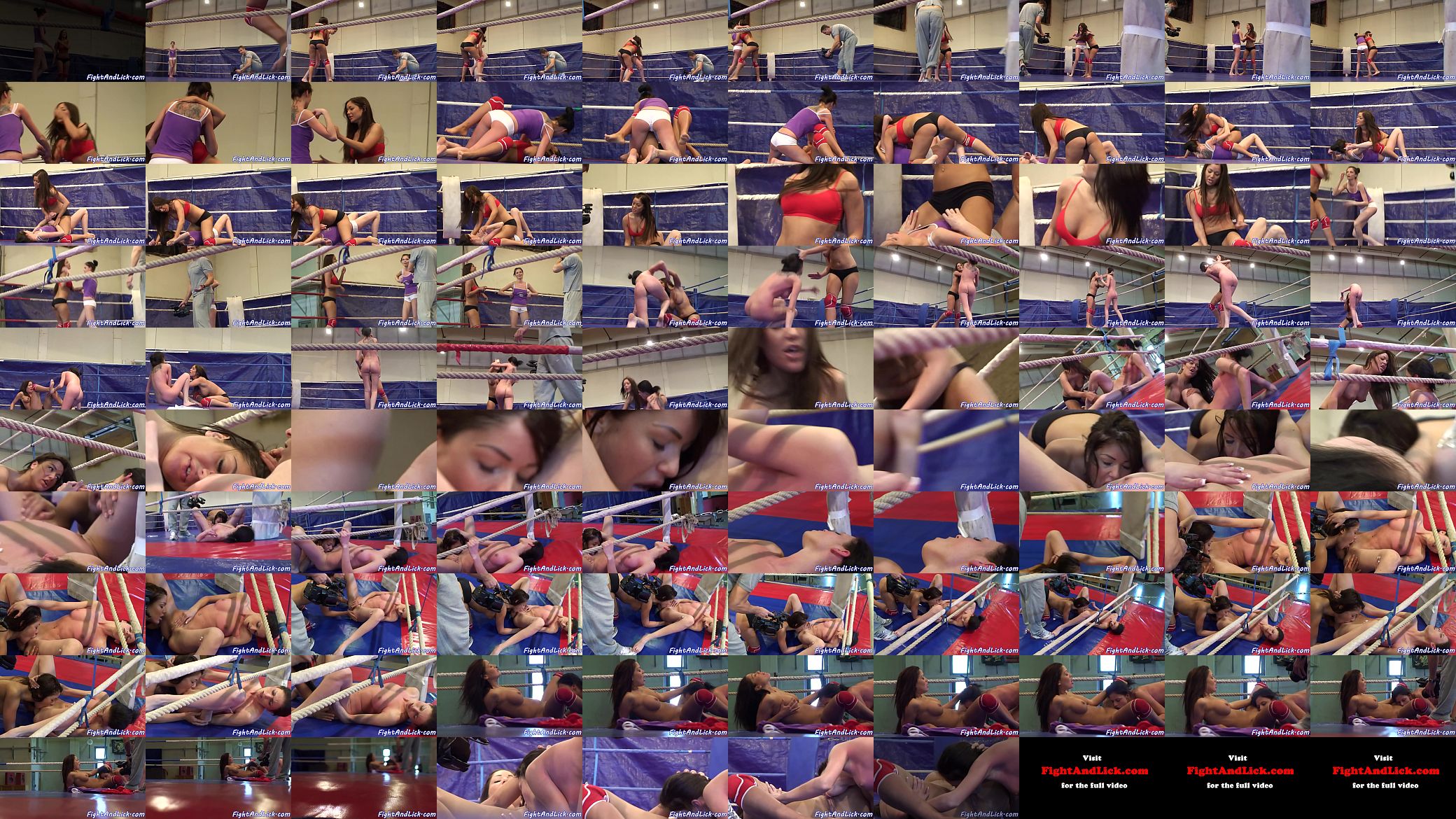 Busty lesbian babe pussylicking wrestling lez 预览图
