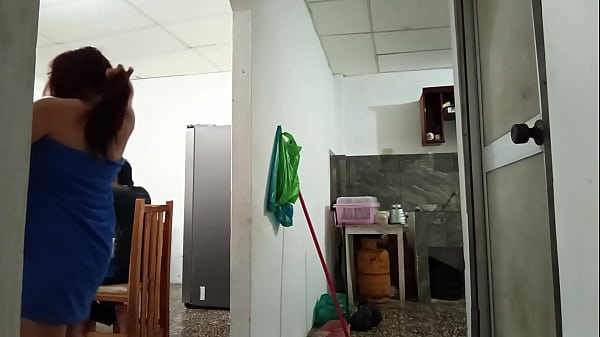 Download Video - My mature stepsister walks around with her towel while I'm on my cell phone&comma; then she goes into the bathroom and I watch her masturbate my big penis&period;