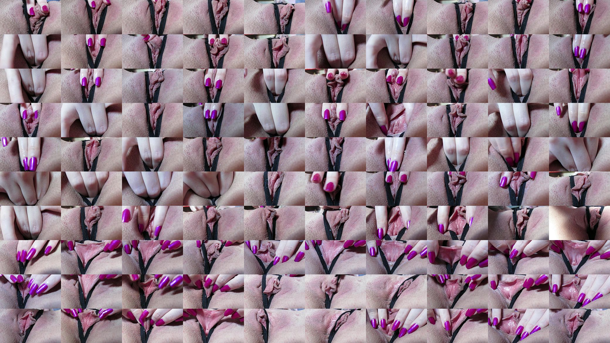 Extreme close up wet pussy fingering and labia play with beautiful big clitoris 预览图