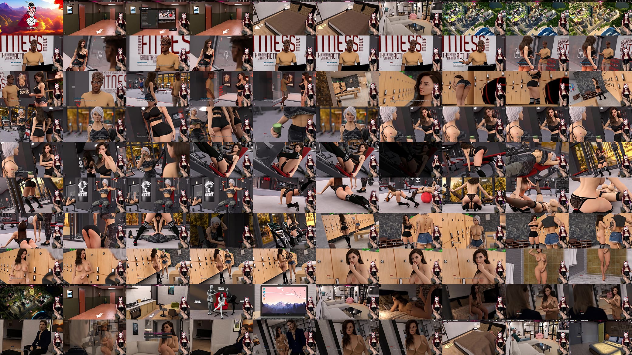 Steps of Debauchery #33 - naked babes in the gym 预览图