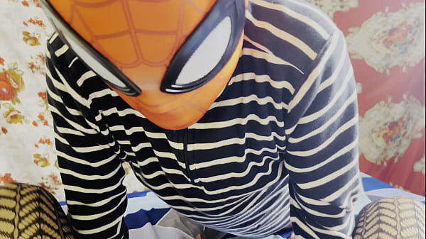 Indian hot girlfriend fuck spider man role paly