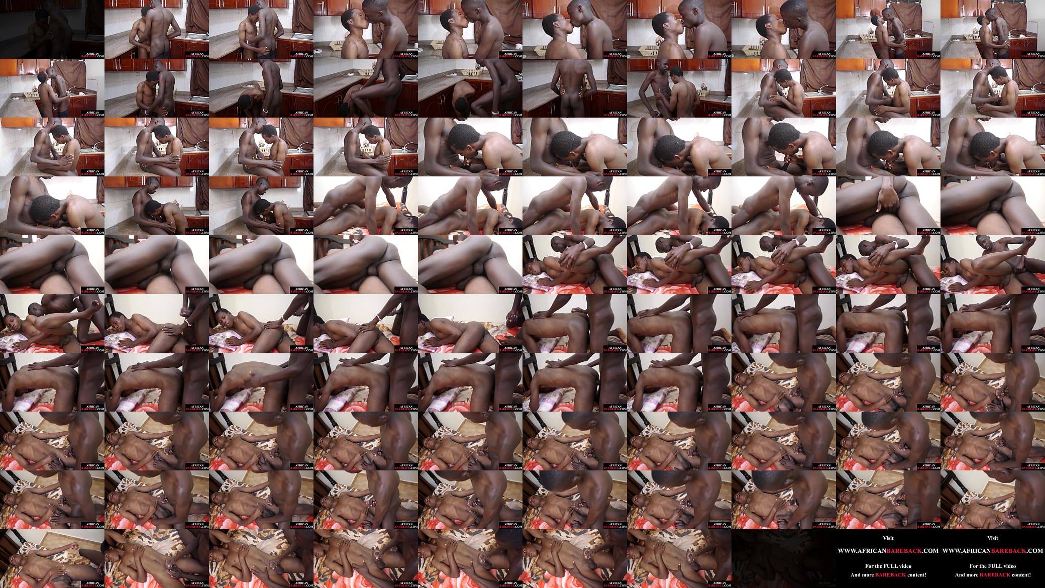 Cocksucking black twink barebacked from behind 预览图