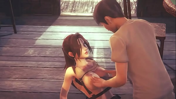 Lara croft cosplay hentai having sex with a man in new animated hentai manga video