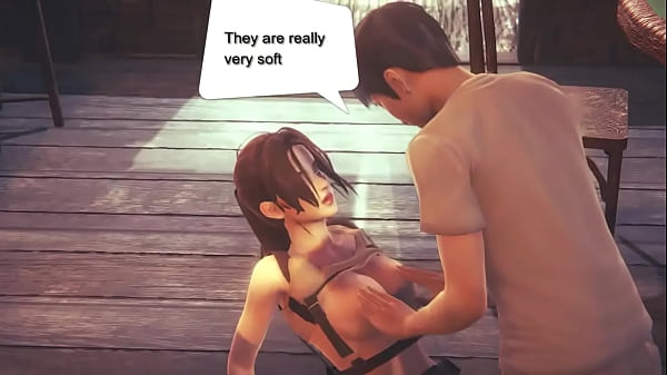 Lara croft cosplay hentai having sex with a man...