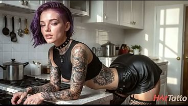 タトゥーを入れた友人が、朝食とセックスをご馳走してくれた。[AI]