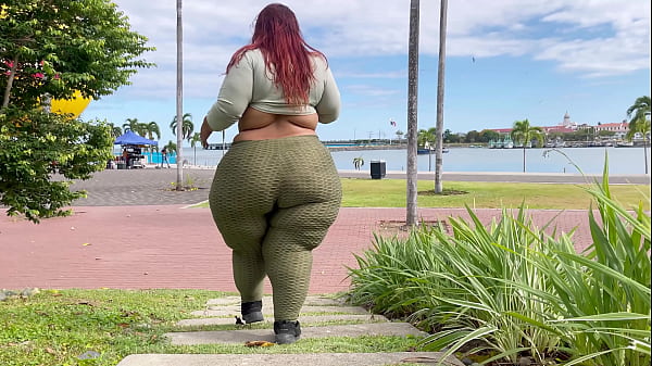 SSBBW Giant Pear Ass Walking & Waddling - Big Booty Latina BBW Feedee