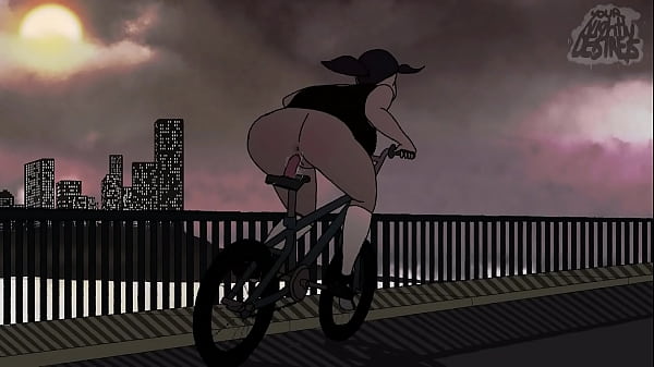 Woman Fucks Herself On Her Dildo Bike (With Sound)
