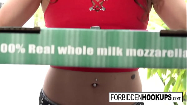 A food delivery turns into step-siblings banging