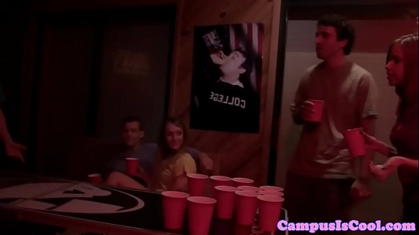 Smalltits sorority babe drilled by fat cock