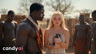 Innocent Tourist DESTROYED in an Interracial ANAL GANGBANG of Huge BBCs in Africa - Candy AI