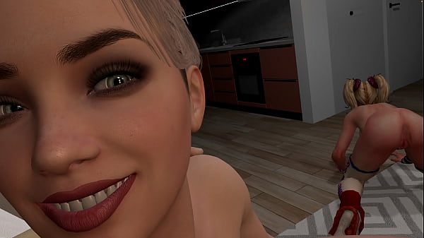 meia-irm&atilde; de shortinho sem calcinha no sofa leva muita porra na bucetinha, grande orgasmo creampie