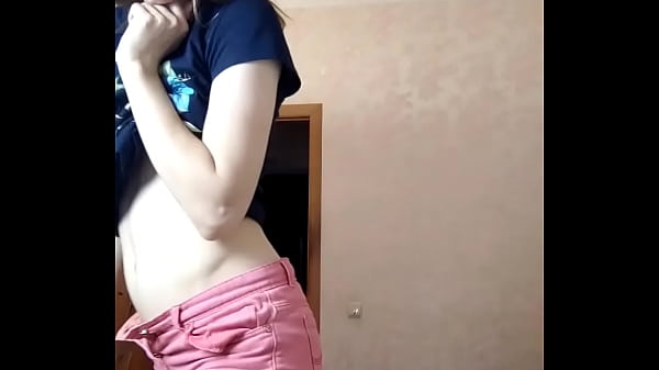 A beautiful dances and plays for the camera.