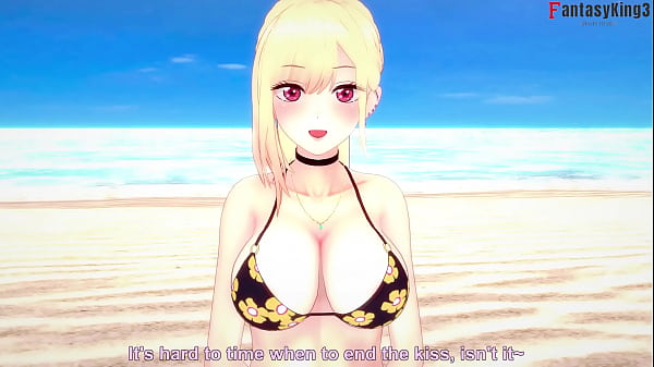 Download Video - I found Marin Kitagawa on the beach and she gives me a blowjob &vert; Sono Bisque Doll wa Koi wo suru